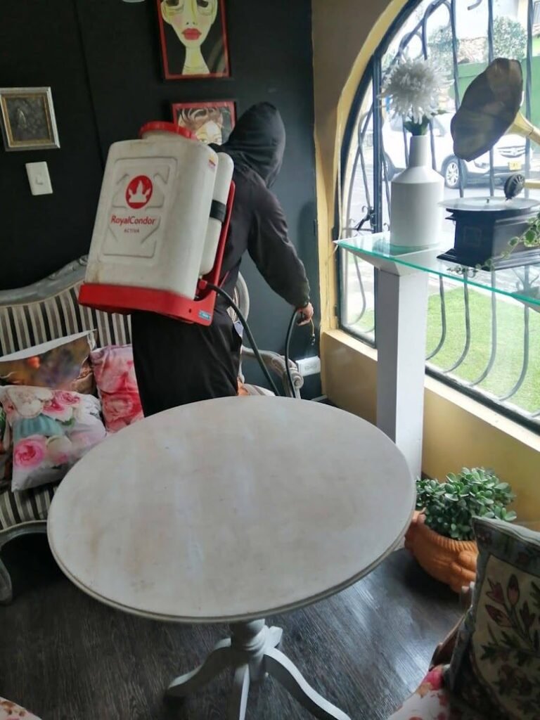 Fumigación de una vivienda en Bogotá